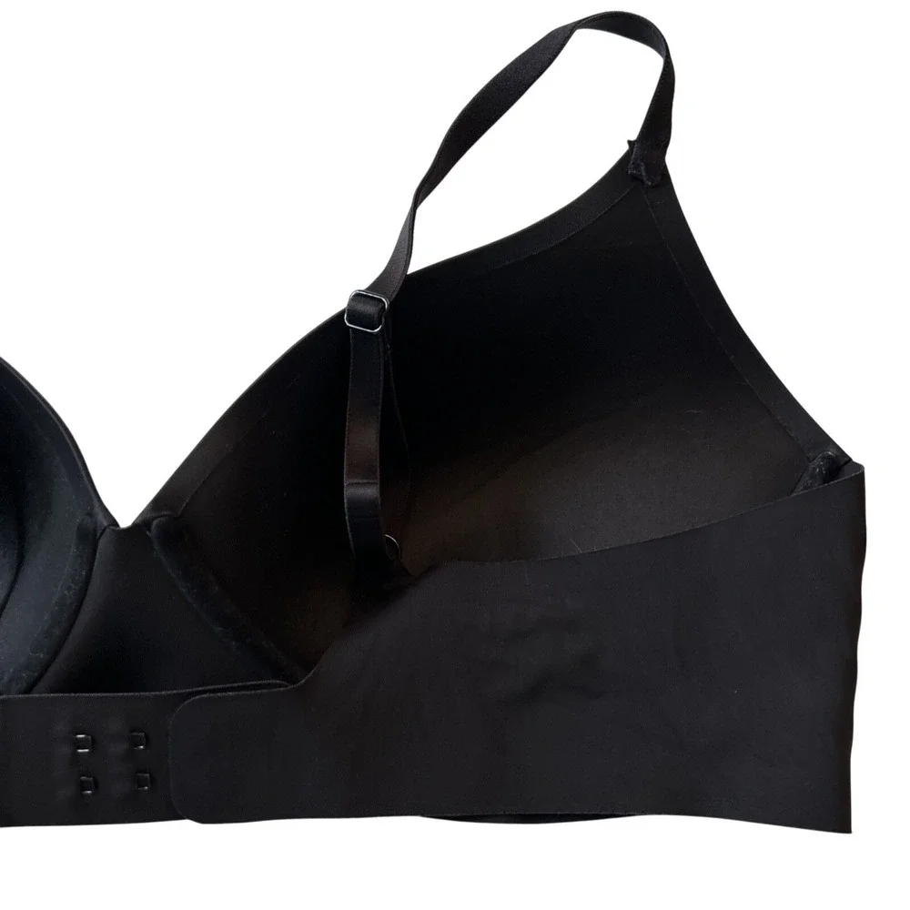 Eby Bra 38C Women's Black‎ Pain-Free T-Shirt Bra 3D Precision Bra Wireless